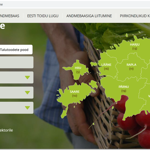 Eesti toidu- ja joogitootjate andmebaas